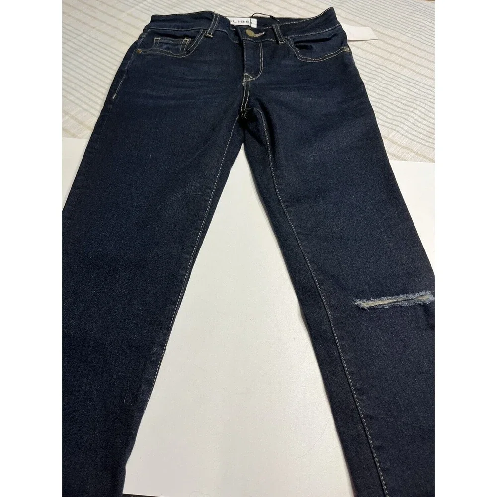 NWT - DL1961 Womens Margaux Instasculpt Dark Wash Ankle Skinny Jeans Size 24” - Picture 4 of 8